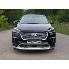 Накладка решётки радиатора нижняя лист для Hyundai Santa Fe Grand 2016-2018