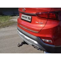 Накладка на заднюю дверь зеркальный лист для Hyundai Santa Fe 2018-2020