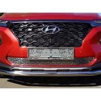 Накладка решётки радиатора нижняя лист для Hyundai Santa Fe 2018-2020