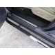 Пороги труба овальная с накладками гнутые 75х42 мм для Infiniti QX60 2016-2020 артикул INFQX6016-39