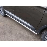 Пороги труба 60 мм для Mitsubishi Outlander 2019-2024
