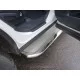 Пороги овал с площадкой нержавеющий лист 75х42 мм для Mitsubishi Outlander 2012-2014 артикул MITOUT12-15