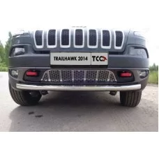 Накладка решётки радиатора лист для Jeep Cherokee Trailhawk 2014-2024