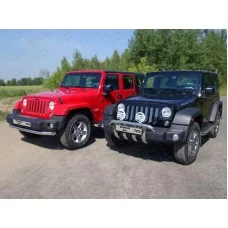 Защита переднего бампера 76 мм для Jeep Wrangler 3D 2010-2018