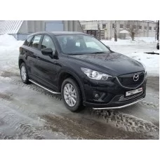 Защита переднего бампера 42 мм для Mazda CX-5 2011-2015