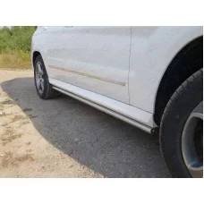Пороги труба 42 мм для Mercedes-Benz GLK 2008-2015