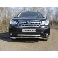 Защита передняя двойная 60-42 мм для Subaru Forester SJ 2013-2016