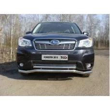 Защита передняя двойная 60-42 мм для Subaru Forester SJ 2013-2016
