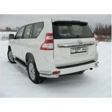 Защита задняя уголки 76х42 мм для Toyota Land Cruiser 150 2009-2013