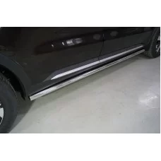 Пороги труба 60 мм для Kia Sorento 2020-2024