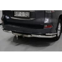 Фаркоп оцинкованный, надпись Lexus, шар E для Lexus GX460 2019-2024