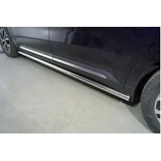 Пороги труба 60 мм для Kia Carnival 2020-2024