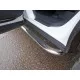Пороги труба овальная гнутая с накладкой 75х42 мм для Subaru Forester 2013-2016 артикул SUBFOR13-26