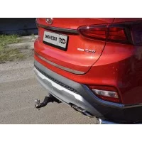 Накладка на заднюю дверь шлифованный лист для Hyundai Santa Fe 2018-2020