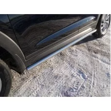 Пороги труба 60 мм для Hyundai Tucson 2015-2018
