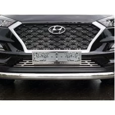 Накладка решётки радиатора нижняя 12 мм для Hyundai Tucson 2018-2021