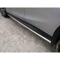 Пороги труба 42 мм для Infiniti QX30 2016-2019
