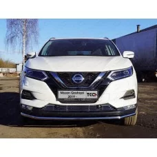 Защита переднего бампера 42 мм для Nissan Qashqai 2019-2024