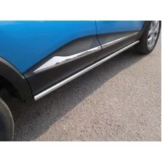 Пороги труба 42 мм для Renault Kaptur 2016-2024