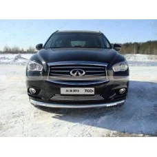 Защита переднего бампера с ДХО 76 мм для Infiniti JX35/QX60 2012-2016