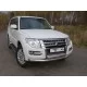 Защита передняя двойная 76/75 мм для Mitsubishi Pajero 4 2014-2024 артикул MITPAJ414-01