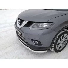 Защита переднего бампера 60 мм для Nissan X-Trail 2015-2018