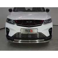 Защита передняя двойная 60-42 мм для Geely Coolray 2019-2023