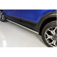 Пороги труба 60 мм для Kia Seltos 2020-2024