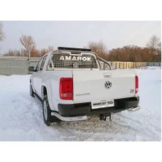 Защита задняя уголки 76 мм для Volkswagen Amarok 2016-2024