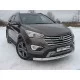 Защита переднего бампера овальная 75-42 мм для Hyundai Santa Fe Grand 2014-2016 артикул HYUNSFGR14-01