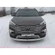 Защита переднего бампера овальная 75-42 мм для Hyundai Santa Fe Grand 2014-2016 артикул HYUNSFGR14-01