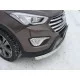 Защита переднего бампера овальная 75-42 мм для Hyundai Santa Fe Grand 2014-2016 артикул HYUNSFGR14-01