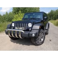 Защита переднего бампера кенгурин 60 мм для Jeep Wrangler 3D 2010-2018