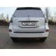 Защита заднего бампера овальная овальная 75-42 мм для Lexus GX460 2014-2019 артикул LEXGX46014-06
