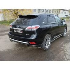 Защита заднего бампера центральная 60 мм для Lexus RX-350 2012-2024