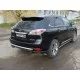 Защита заднего бампера центральная 60 мм для Lexus RX-350 2012-2024 артикул LEXRX35012-03