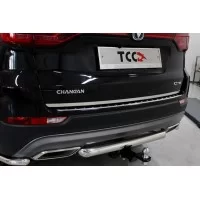 Накладка на заднюю дверь лист зеркальный для Changan CS75 2020-2024