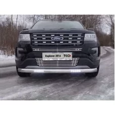 Накладка решётки радиатора нижняя 16 мм для Ford Explorer 2015-2017