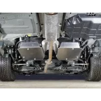 Защита бака алюминий 4 мм комплект 2 шт для Geely Emgrand X7 2018-2024