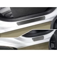 Накладки на пороги шлифованный лист 4 штуки для Hyundai i30 2017-2024