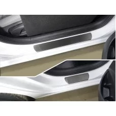 Накладки на пороги шлифованный лист 4 штуки для Hyundai i30 2017-2024