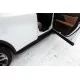 Пороги алюминиевые ТСС с накладкой чёрные для Lexus RX-200t/350/450h 2015-2024 артикул LEXRX200t15-10BL