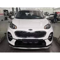 Защита переднего бампера 60 мм для Kia Sportage 2018-2024