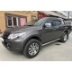 Пороги труба 76 мм для Mitsubishi L200 2015-2019