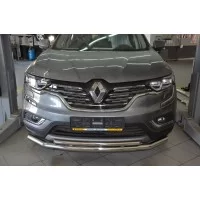 Защита передняя двойная 60-42 мм для Renault Koleos 2017-2024
