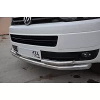 Защита передняя двойная 60-42 мм для Volkswagen Caravelle 2009-2015