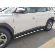 Пороги труба 60 мм для Hyundai Tucson 2021-2024