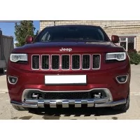 Защита передняя Shark 60 мм для Jeep Grand Cherokee 2013-2017