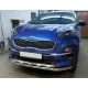 Защита передняя двойная с перемычками 60-42 мм для Kia Sportage 2018-2022