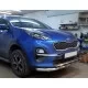 Защита передняя двойная с перемычками 60-42 мм для Kia Sportage 2018-2022